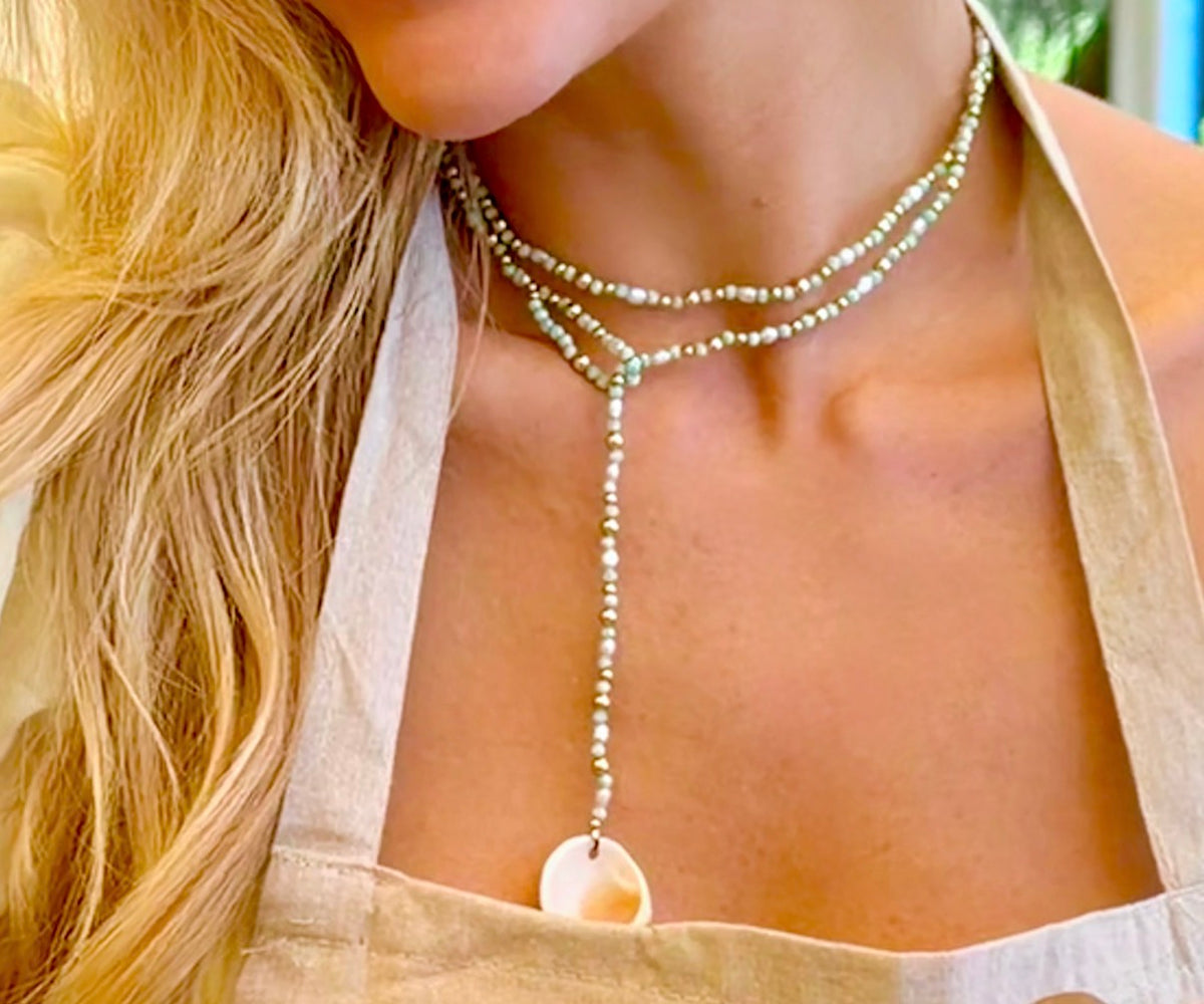 NEW Pastels & Shells | Wrap Necklace