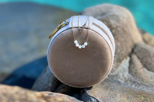 Petite White Opal Necklace