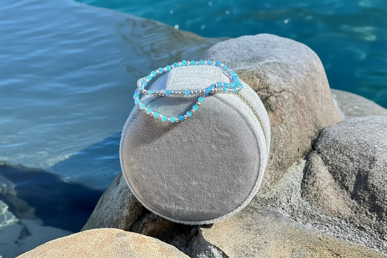 Petite Blue Opal Bracelets