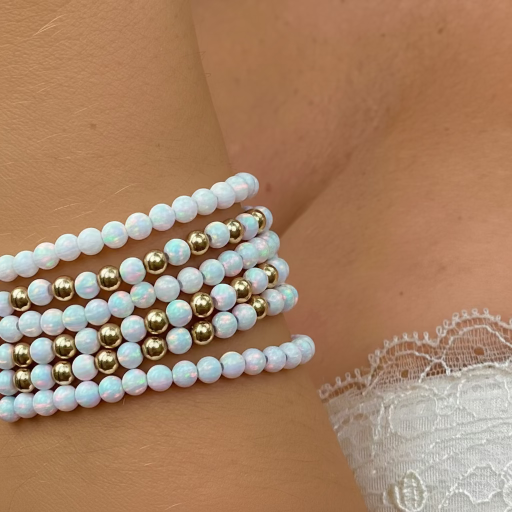 White Opal Bracelet