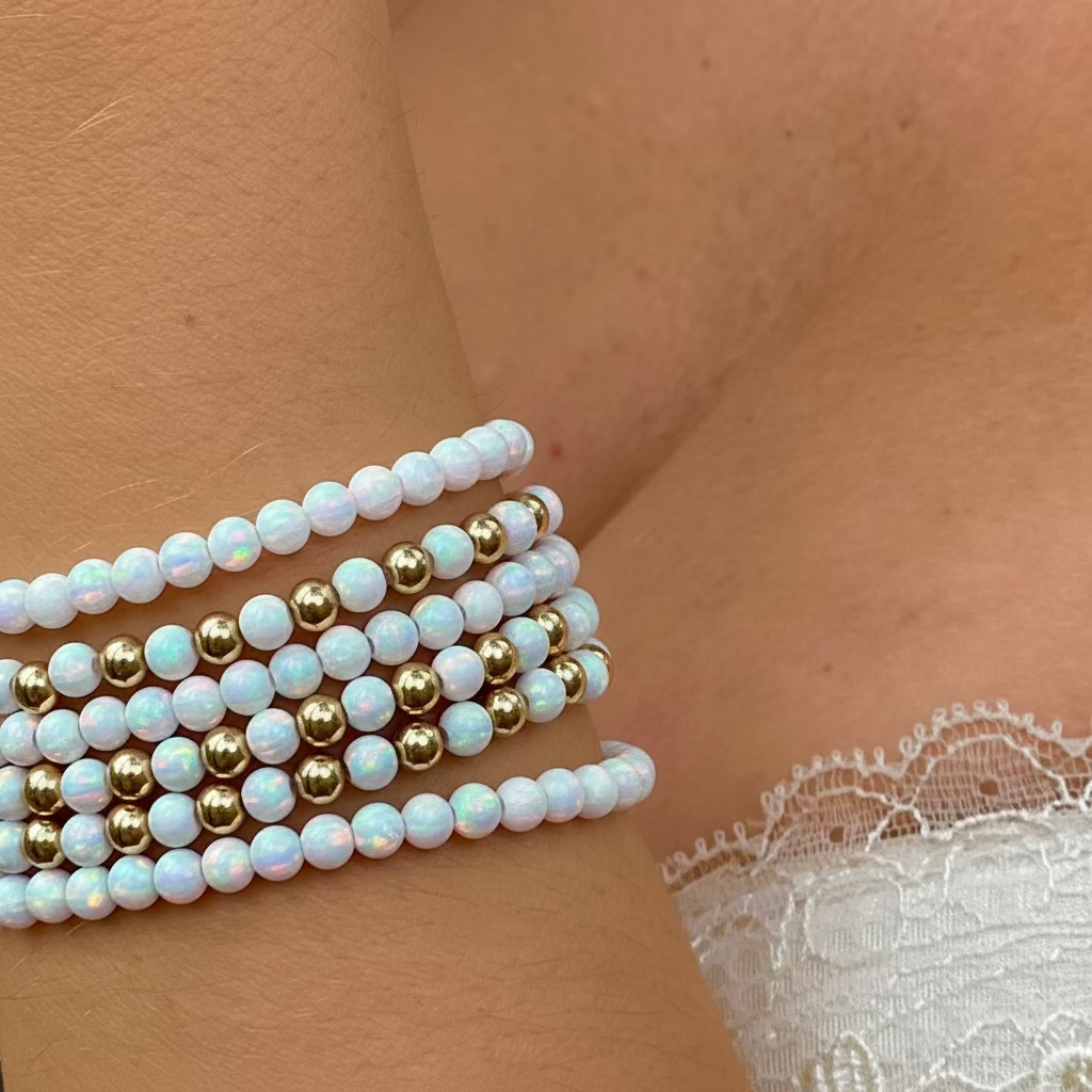 White Opal Bracelet